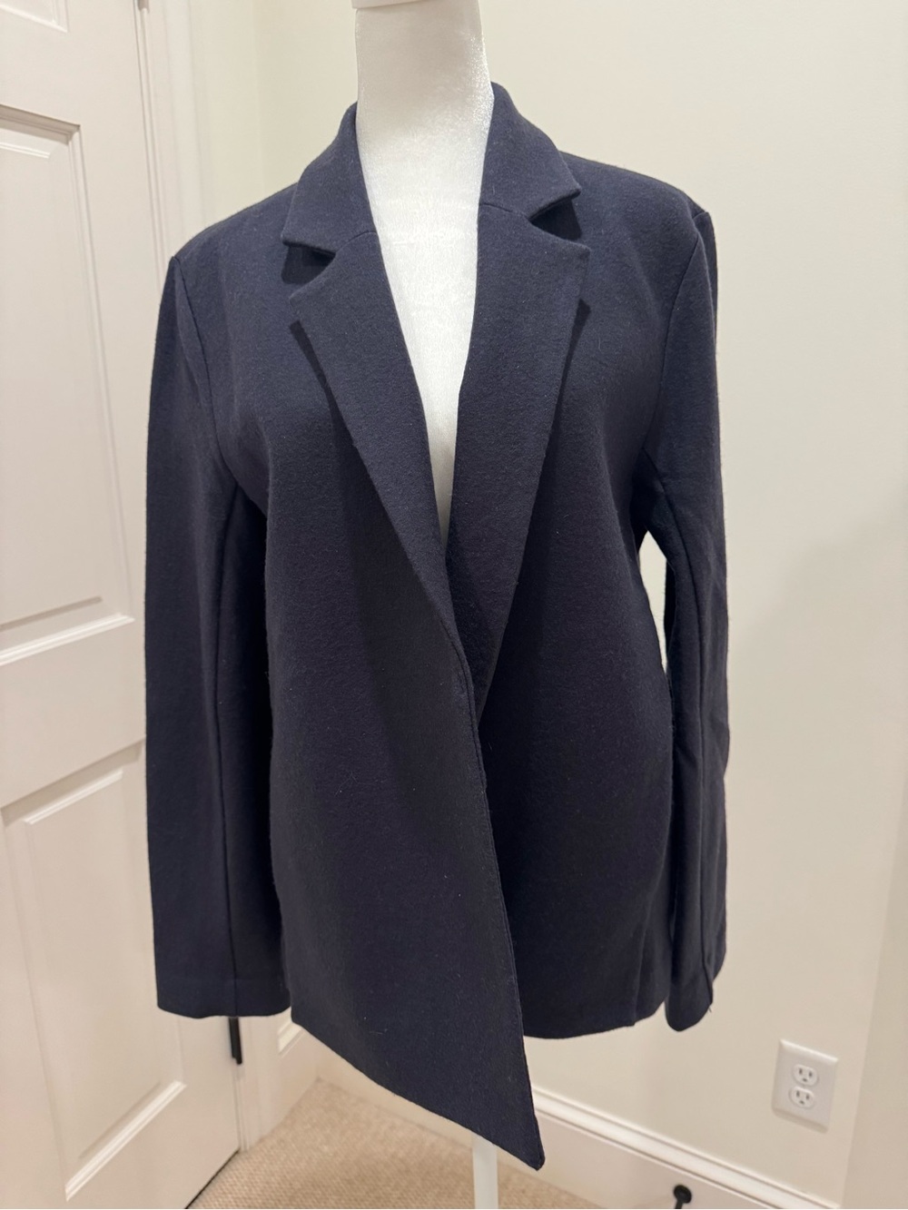 Eileen Fisher navy wool jacket
